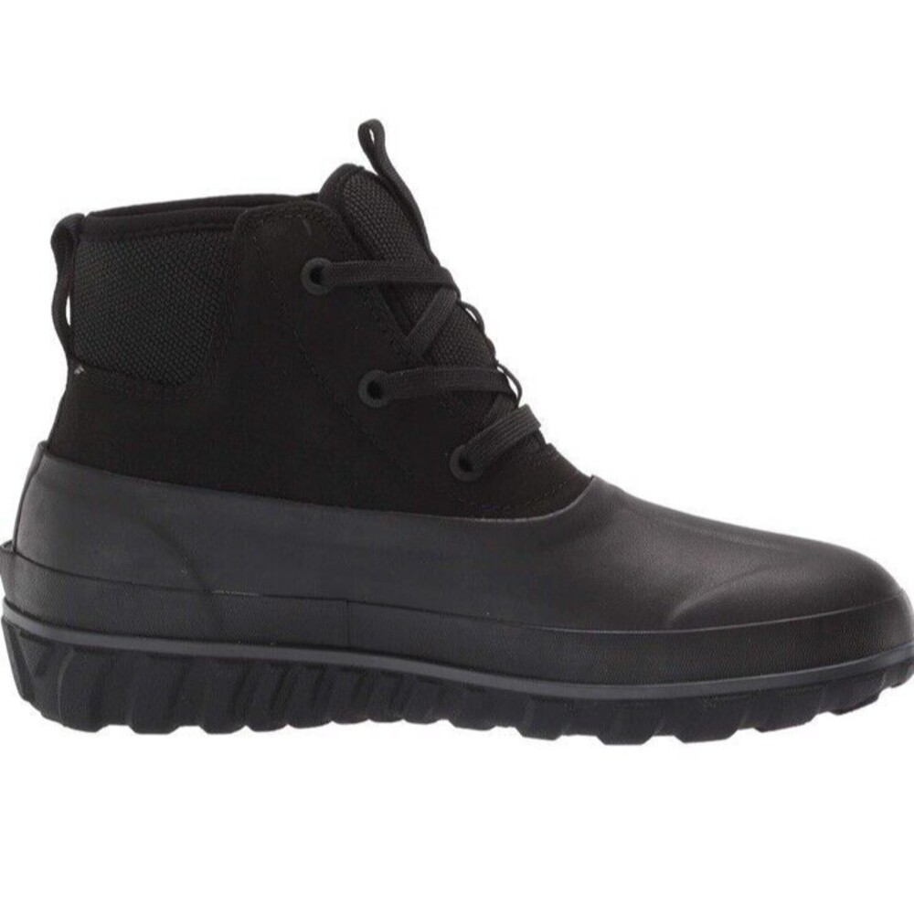 Bogs Classic Casual Lace Leather Men's Boots, Black size 10 - Picture 6 of 10